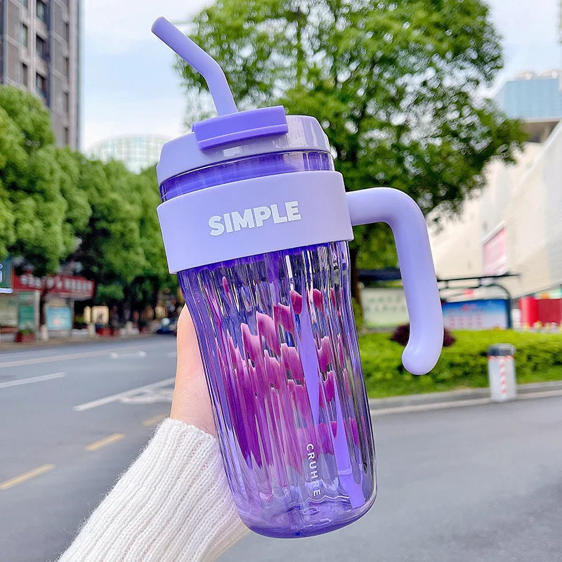 Large Capacity Handy Plastic Mug
