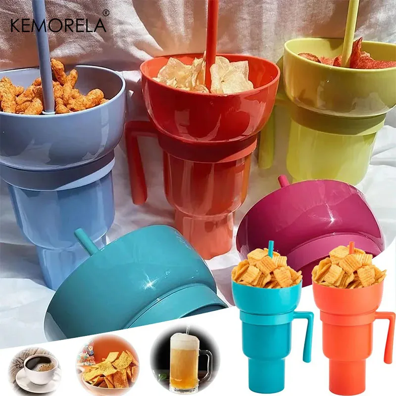 Creative 2-in-1 Popcorn Cup